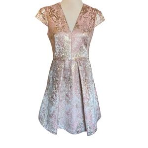 Vince Camuto Pink and Gold Dress